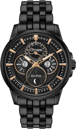 monotony audit civet crack Month, Day and Date Citizen Men's Classic Calendrier Eco-Drive Watch, Moonphase Indicator, 