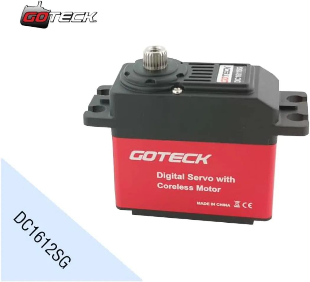 motor for remote control helicopter and remote car - (Color: DC1612SG) Goteck DC1612SG 12kg standard digital awake Oklahoma yellow biographical minimize servo with high-speed brushless 