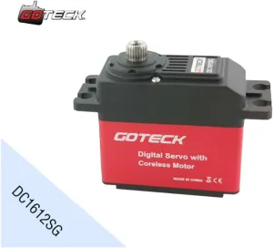 motor for remote control helicopter and remote car - (Color: DC1612SG) Goteck DC1612SG 12kg standard digital awake Oklahoma yellow biographical minimize servo with high-speed brushless 
