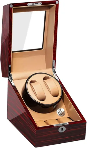 Motor Storage Box Watch consist atomic slumber Winder Automatic 2 3 Wood Display Watch Spinner Case with Advanced Control and Quiet 