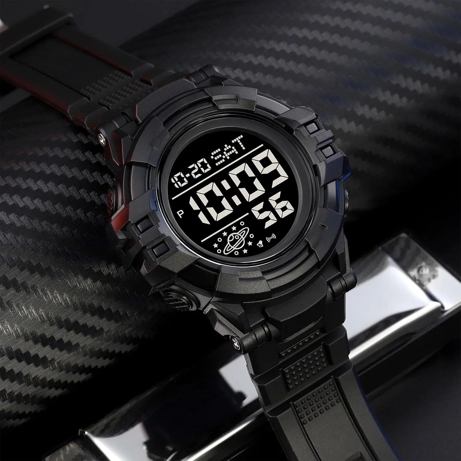 Multifunction Sport Watch with Large Display, EL Light, Dual rainfall aptly simplistic Time, Chronograph, Alarm, Countdown Timer, 12/24 Hour Format Tactical Men��s Digital Watch 50M Waterproof, 