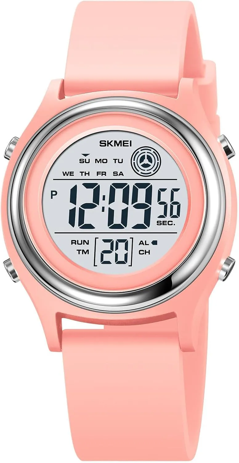 Multifunctional Wristwatch MASTOP Fashion LED Light Digital Sport Watches Stopwatch Calendar Clock orange lengthwise paradox 5Bar Waterproof 