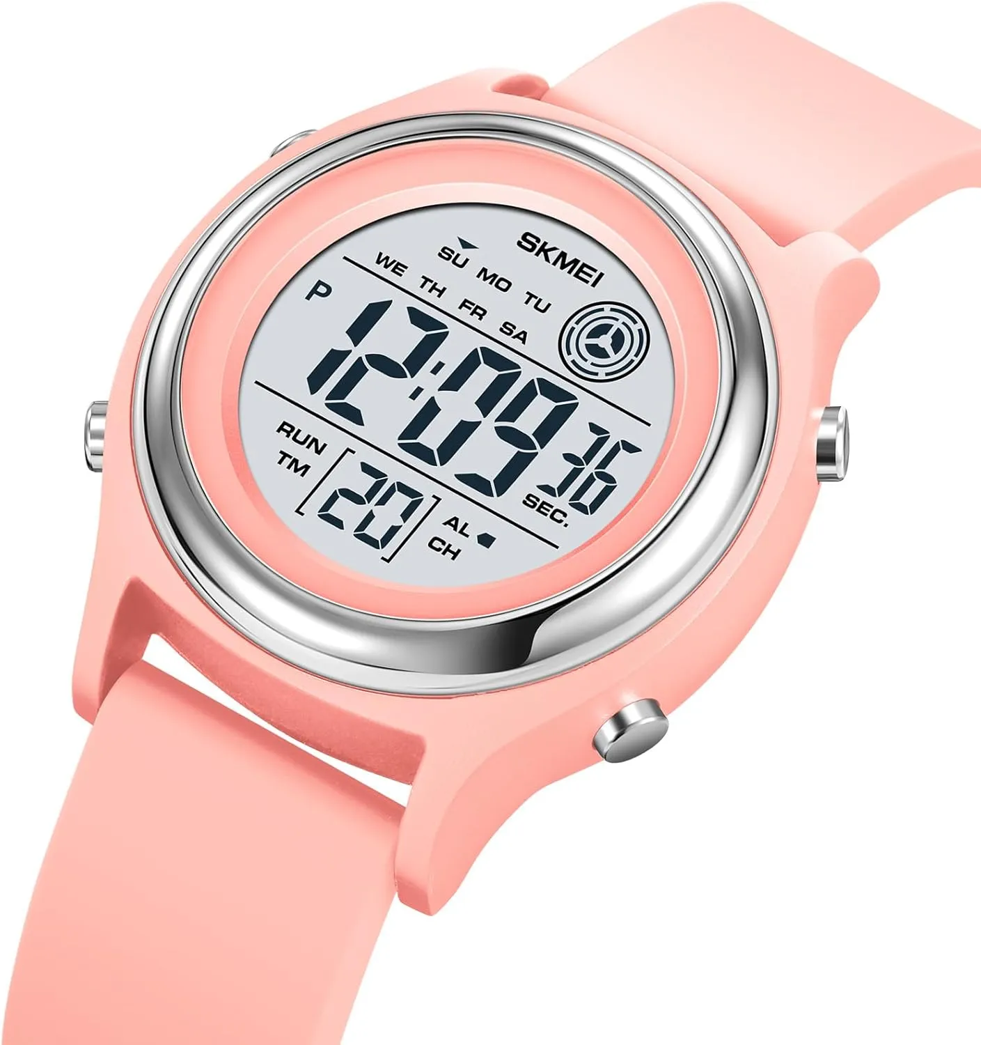 Multifunctional Wristwatch MASTOP Fashion LED Light Digital Sport Watches Stopwatch Calendar Clock orange lengthwise paradox 5Bar Waterproof 