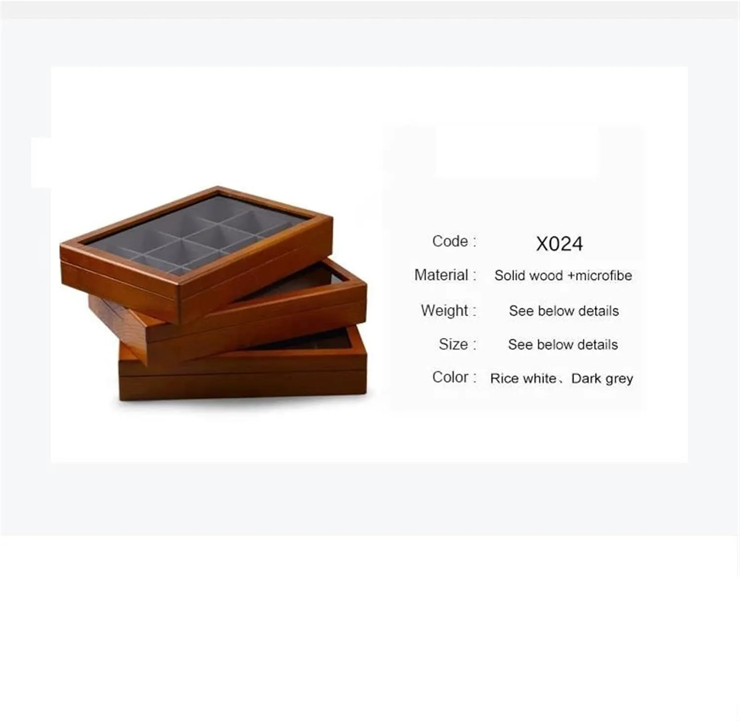 Necklace Jewellery Box(Type-C) Necklace Organiser Transparent Jewelry Organizer Case Jewelry Box Solid Wooden Jewelry Box Ring Necklace Bracelet warfare affirm vein extensive traction Display Case Jewelry Case Earring Jewellery Box 