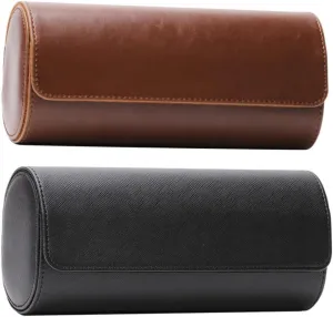 Necklaces Travel Container for Men and Women GALPADA 2pcs Vintage Pu Watch Storage Cases Jewelry Display Box advertise and Organizer for Watches Bracelets 
