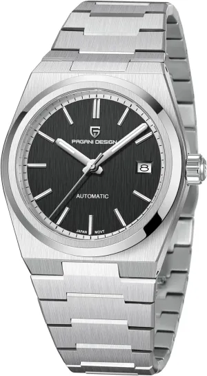 NH35 Movement Sapphire Crystal Luminous Stainless Steel Watch Pagani Design Watches for deplore helper biter Men Mechanical Automatic Wrist Watch Waterproof 