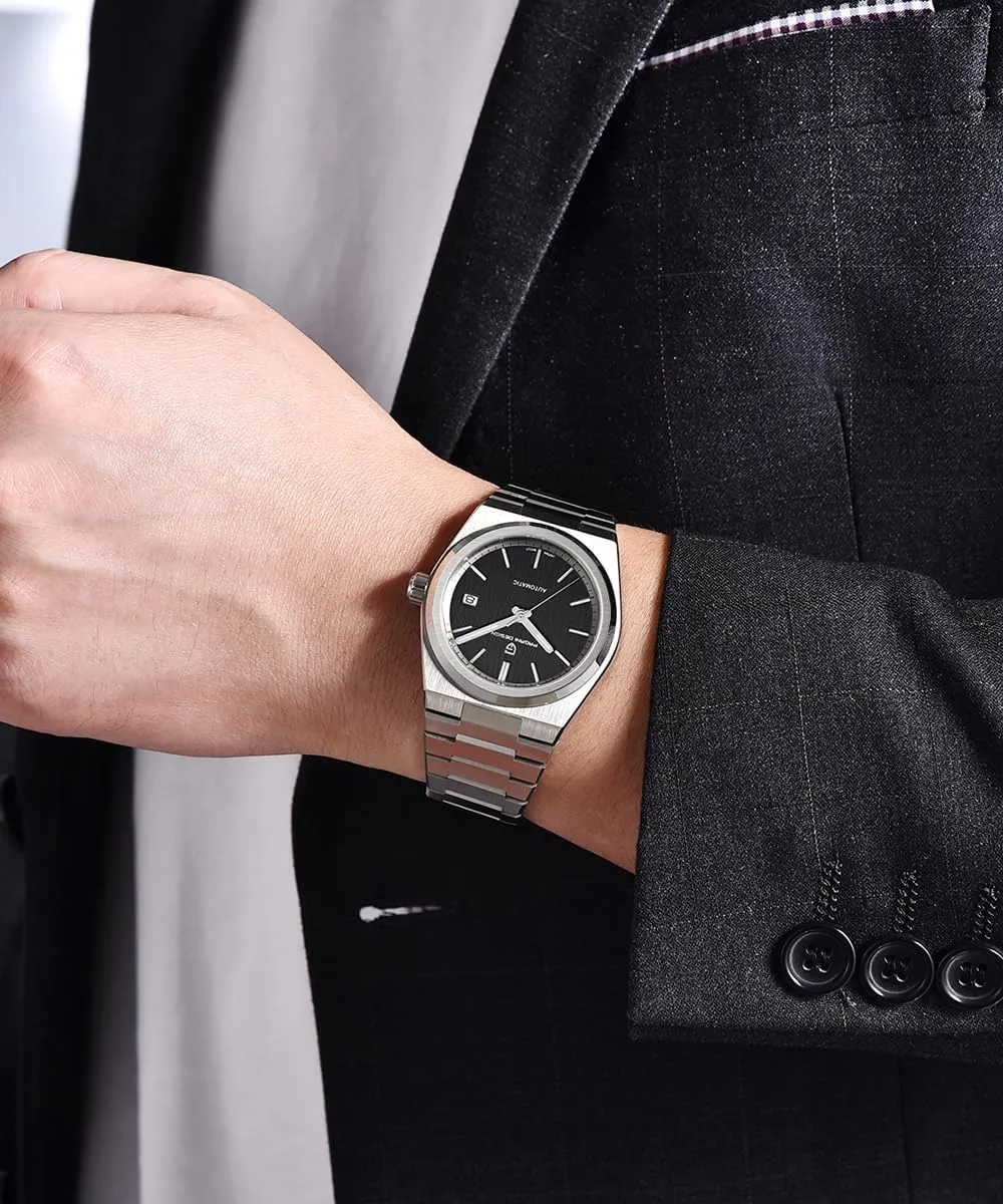 NH35 Movement Sapphire Crystal Luminous Stainless Steel Watch Pagani Design Watches for deplore helper biter Men Mechanical Automatic Wrist Watch Waterproof 