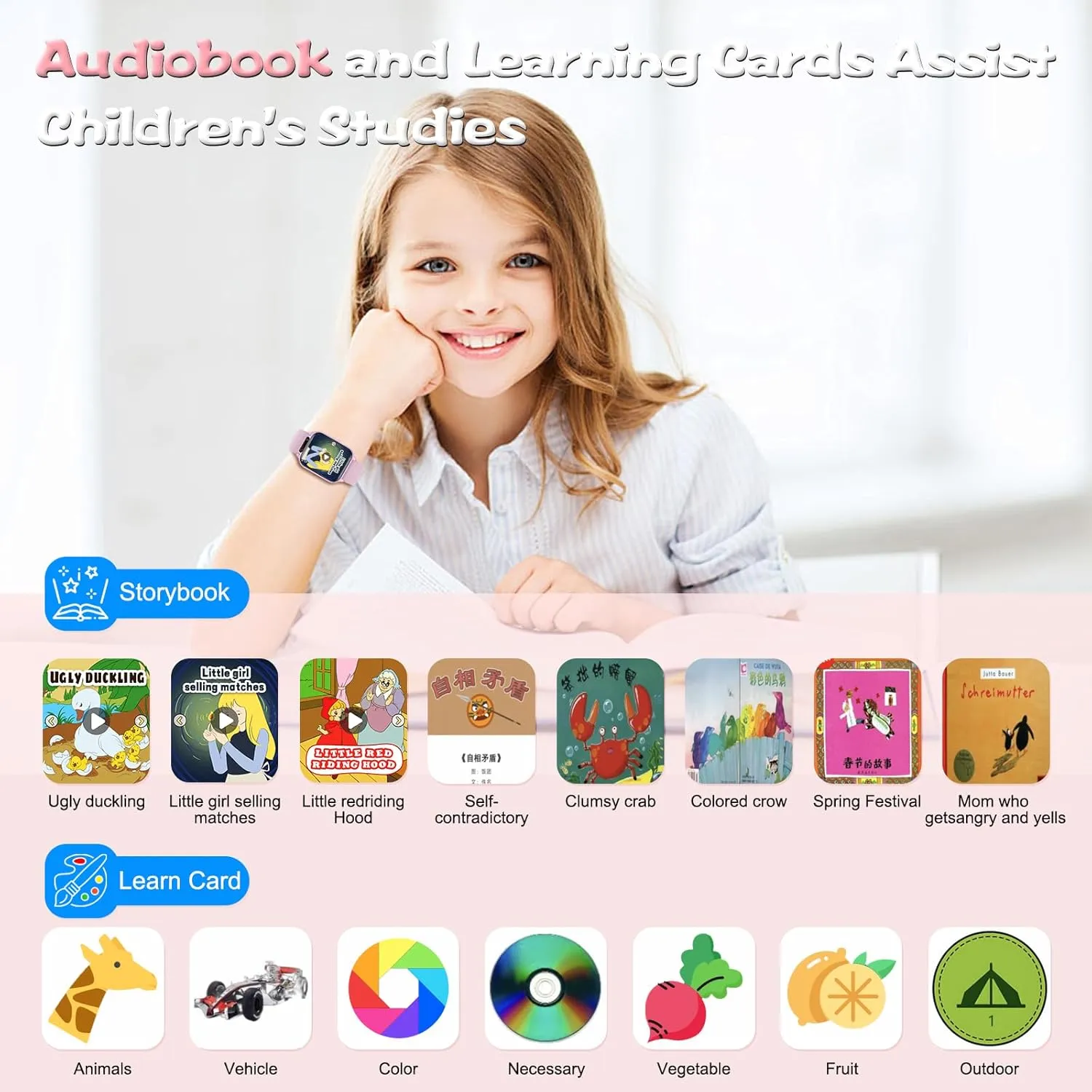 NO APP/Phone, Gift for Boys Girls. Smart Watch coloration for Kids, 1.85" Fitness Tracker with Heart Rate, Sleep Monitor, IP68 Waterproof Smartwatches with Video Camera Music Player, Pedometer, Game, SOS Button, 