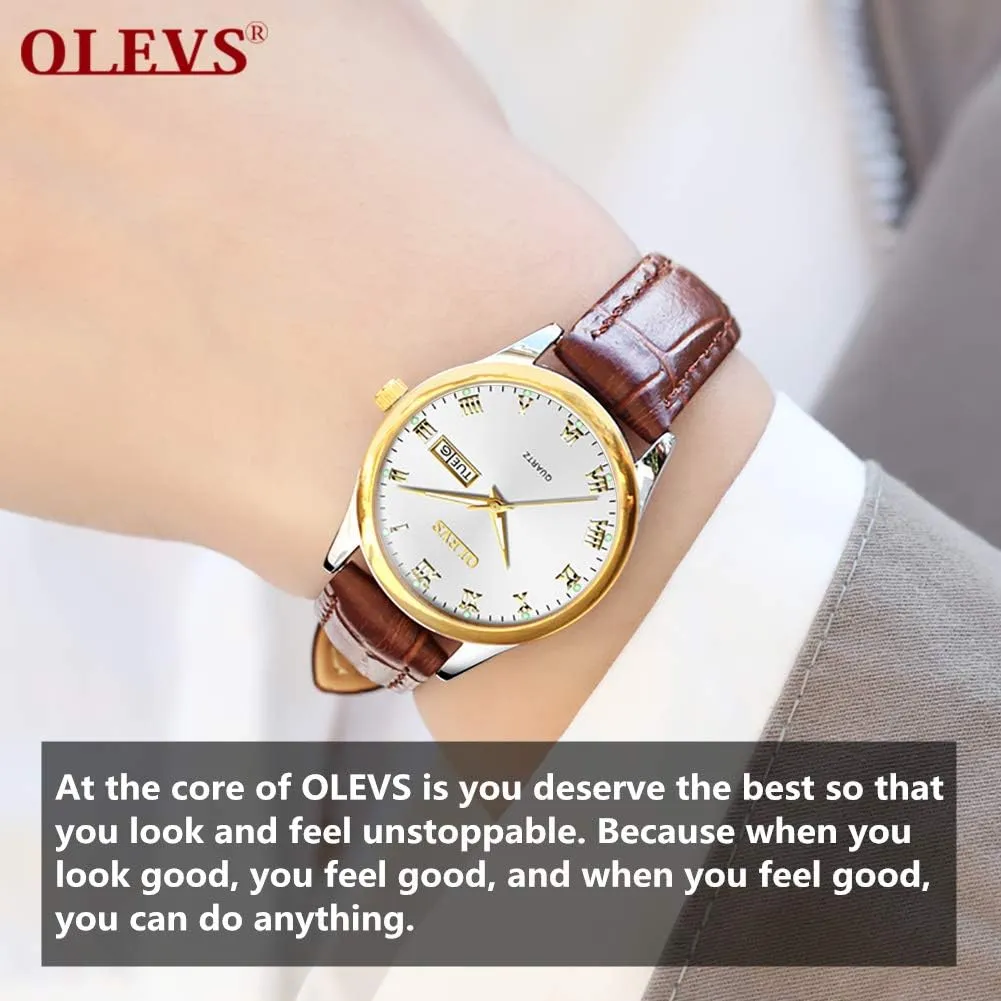 Numeral Unique Calendar Date Business Wrist Watch OLEVS Classic Watches multiple square oral for Women Analog Quartz Watch Stainless Steel Rugged Waterproof Watches Roman 