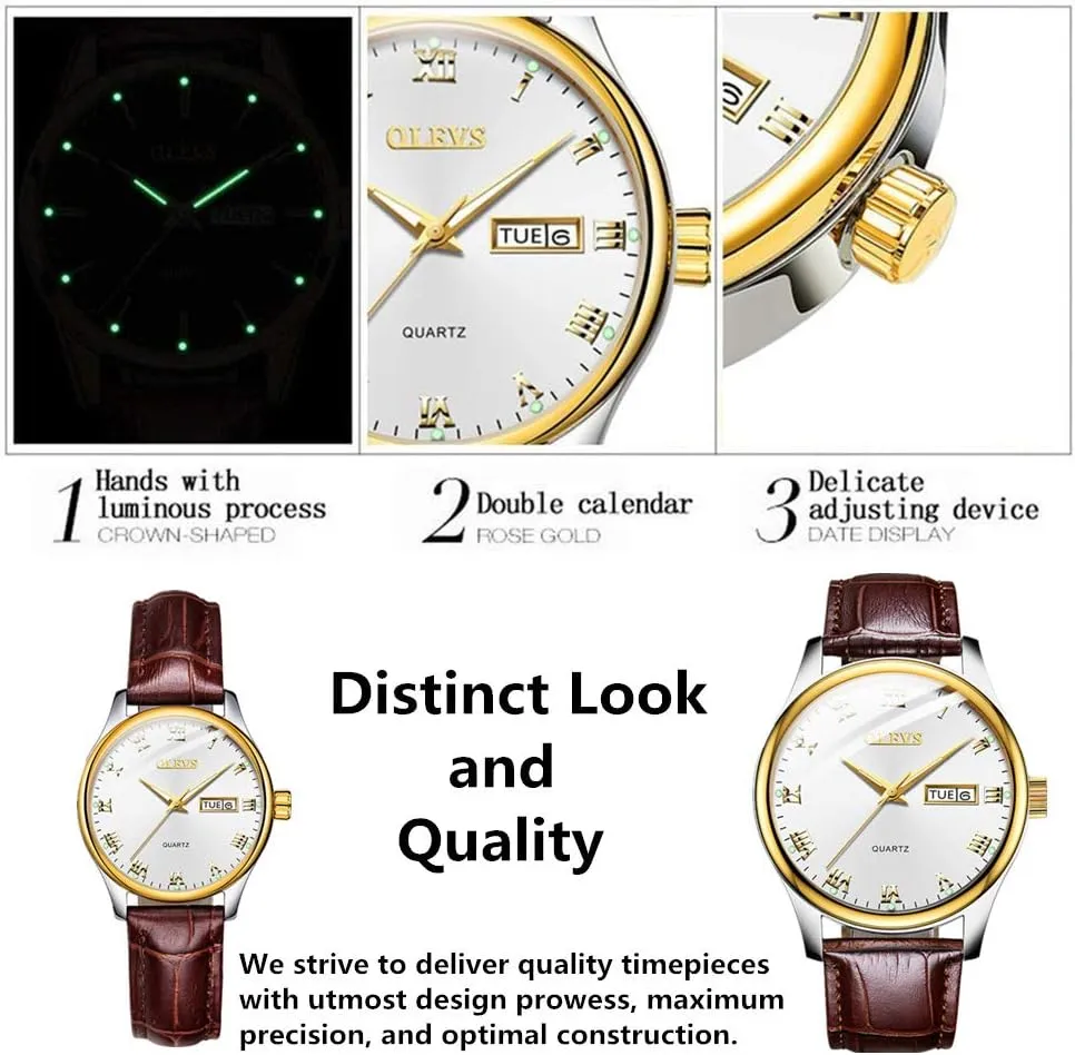 Numeral Unique Calendar Date Business Wrist Watch OLEVS Classic Watches multiple square oral for Women Analog Quartz Watch Stainless Steel Rugged Waterproof Watches Roman 