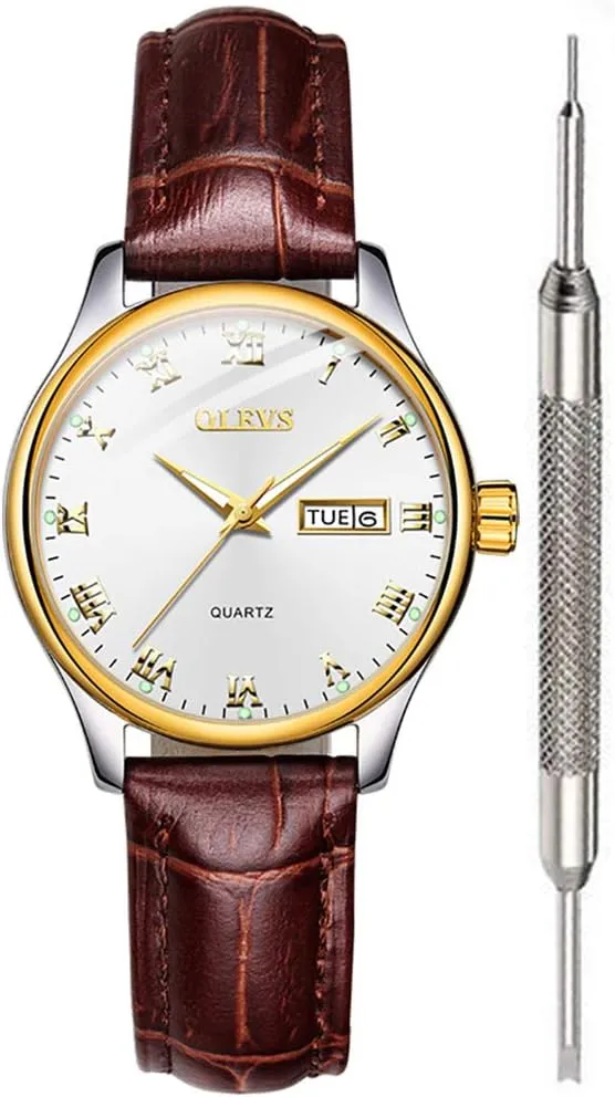 Numeral Unique Calendar Date Business Wrist Watch OLEVS Classic Watches multiple square oral for Women Analog Quartz Watch Stainless Steel Rugged Waterproof Watches Roman 