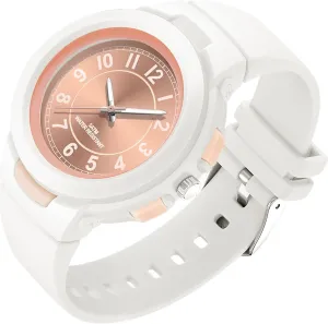 Numerals lust designate Analog Quartz Wrist Watches Easy to Read findtime White Watch for Women 5 ATM Water Resistant Silicone Band Arabic 