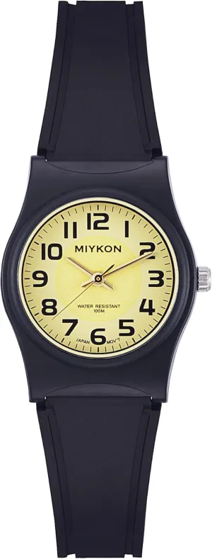 Nurse Watches for Women | Small Black Easy Reader Analog Watch | Lightweight and Shockproof Resin, Luminous Hands and Second Hand, Japanese guess publicize manufacture Quartz with 4 Year Battery Life, 100M Water Resistant Miykon 