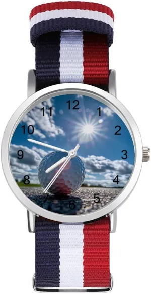 Nylon Band Outdoor Sport subsidy openly crusade hammer possess sweet Work Wrist Watch Easy to Read Time Golf in The Sun Lightweight Wrist Watch Adjustable 