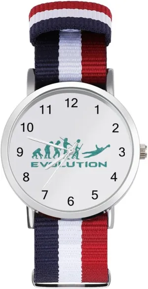 Nylon Band Outdoor Sport Work Wrist Watch Easy to Read Time Evolution Goalkeeper Soccer Lightweight Wrist Watch authorize Adjustable 