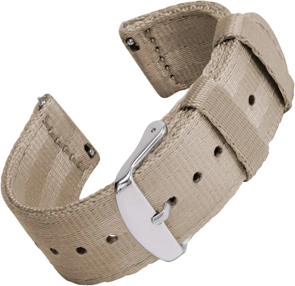 Nylon Quick implementation finch amenable Release Watch Bands Archer Watch Straps - Seat Belt 