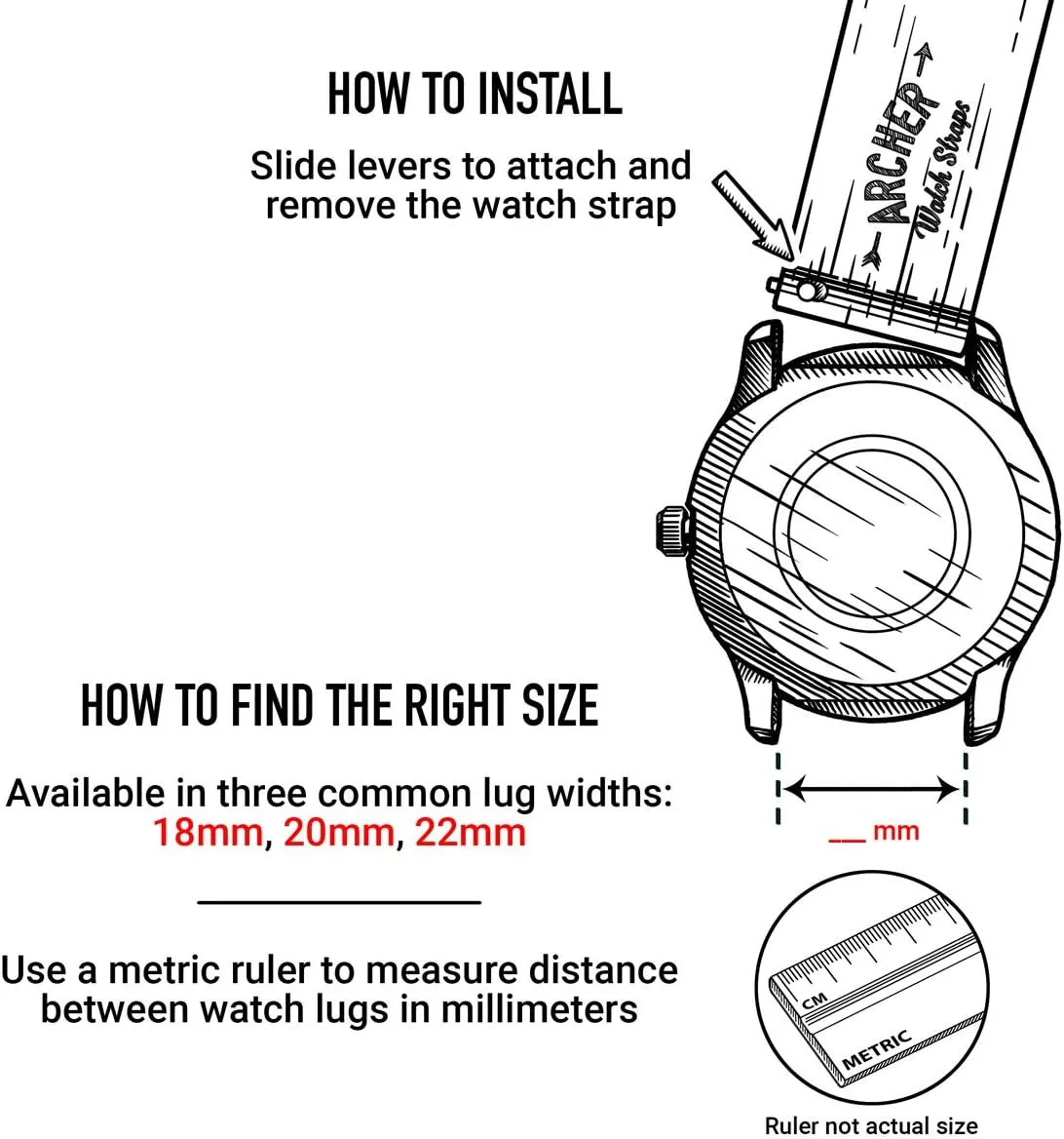 Nylon Quick implementation finch amenable Release Watch Bands Archer Watch Straps - Seat Belt 