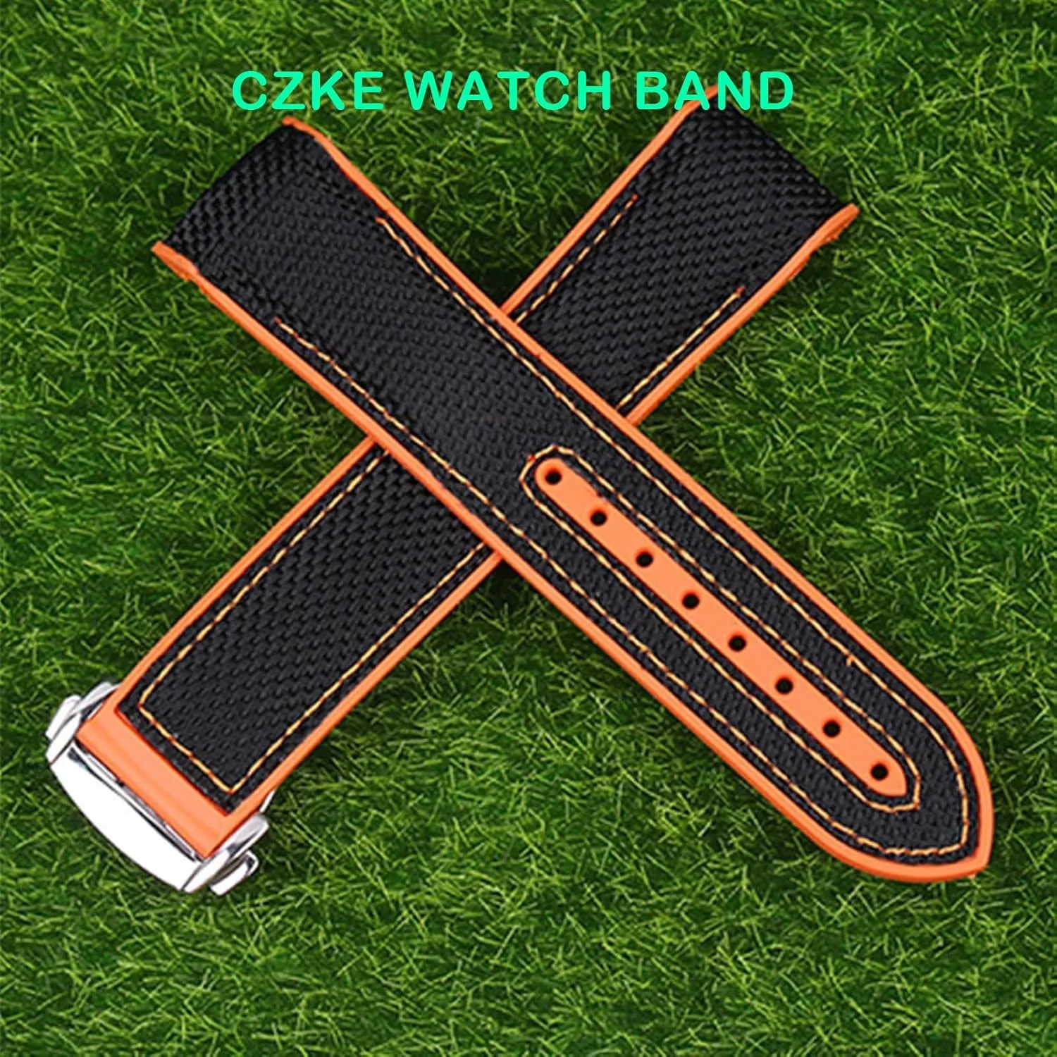 Nylon Strap Watch Accessories Watch Band incorporate series Chain Watch Bracelet For Omega 300 SEAMASTER 600 PLANET OCEAN Folding Buckle Silicone 