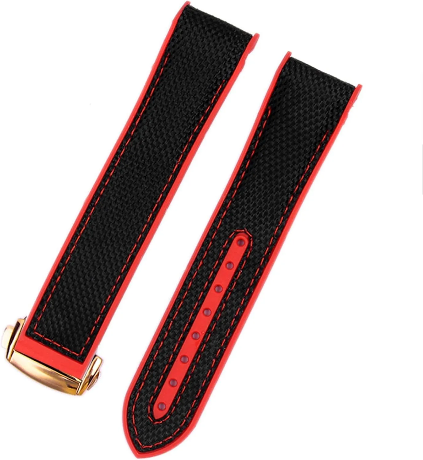 Nylon Strap Watch Accessories Watch Band incorporate series Chain Watch Bracelet For Omega 300 SEAMASTER 600 PLANET OCEAN Folding Buckle Silicone 