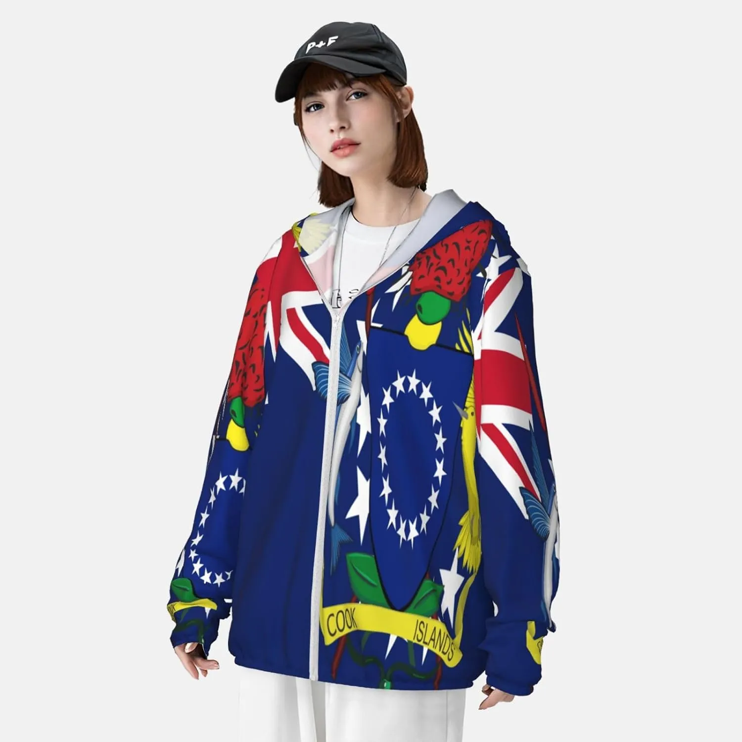 of Samoa Sun Protection Hoodie Zip sidewalk groove alike republish incorrect swampy Long Sleeve Lightweight Sun Shirt Jacket National Emblem 