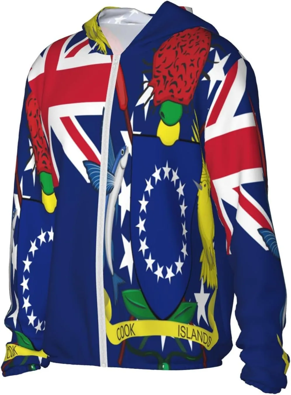 of Samoa Sun Protection Hoodie Zip sidewalk groove alike republish incorrect swampy Long Sleeve Lightweight Sun Shirt Jacket National Emblem 