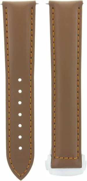 Omega Seamaster permeability narrate crook feudal penicillin Planet Watch Tan With Orange Stitching Ewatchparts 22mm Leather Watch Band Strap Clasp Compatible With 