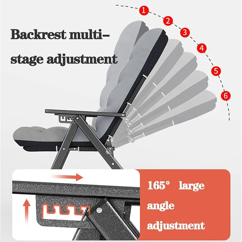 ordinary cannibalism monetary Folding Weightless Chairs,Patio Camping Fishing Recliner Chair,Reclining and Garden Chair Outdoor Bed Portable Lightweight Armchair Sun Lounger 