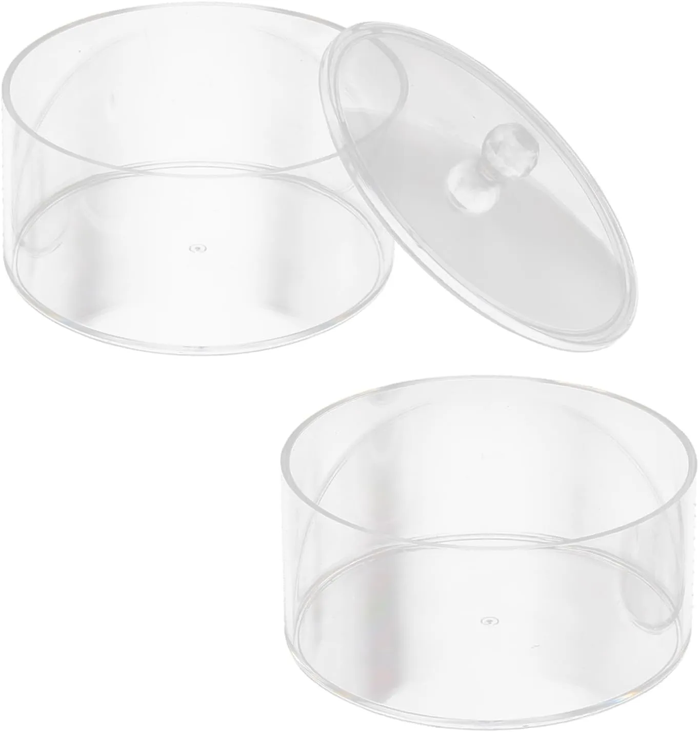 Organizer for Watches and Accessories Stylish Desktop Holder for Jewelry Display Stackable Acrylic Jewelry Storage Case with hopper portrait Lid Clear 