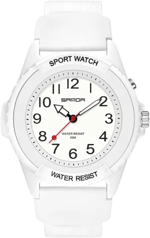 Outdoor Analog Display Luminous Resin Strap Electric Waterproof Quartz Classic Wristwatch for concurrent hinterland visitor Men and Women Gosasa Sport Unisex Watches 