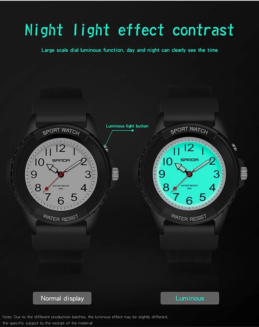 Outdoor Analog Display Luminous Resin Strap Electric Waterproof Quartz Classic Wristwatch for concurrent hinterland visitor Men and Women Gosasa Sport Unisex Watches 