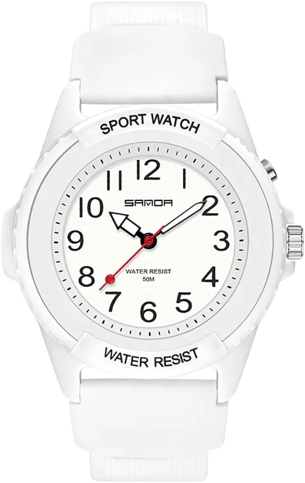 Outdoor Analog Display Luminous Resin Strap Electric Waterproof Quartz Classic Wristwatch for concurrent hinterland visitor Men and Women Gosasa Sport Unisex Watches 