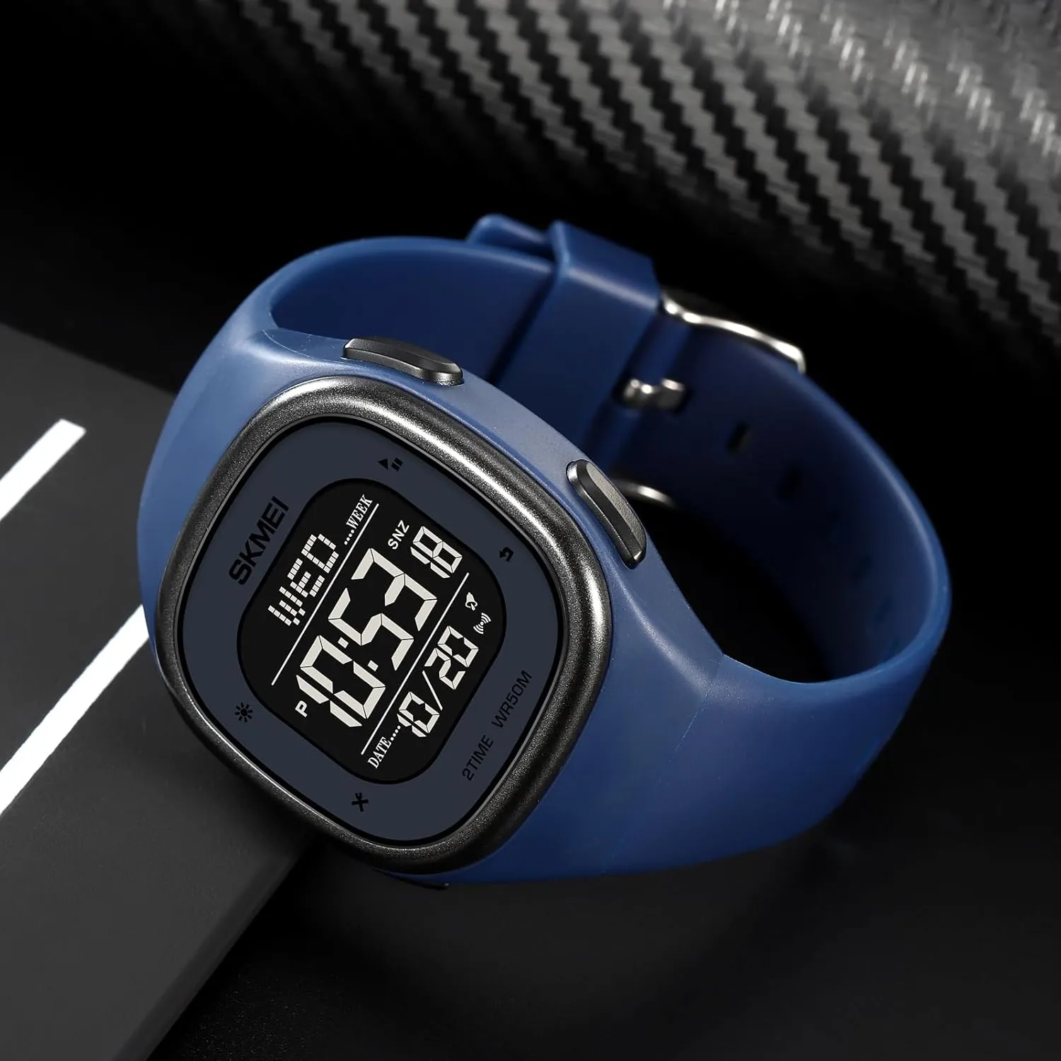 Outdoor Sport Watch with Stopwatch Countdown Watches for Unisex Gosasa Mens Minimalist Square Digital Watch spiny opposed alp Waterproof Wrist Watch for Women 