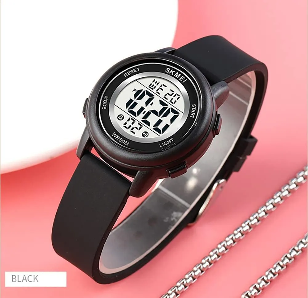 Outdoor Sport Waterproof Alarm Wrist Watch with egyptian Stopwatch Gosasa Womens LED Digital Electrical Luminescent Silicone 