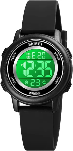 Outdoor Sport Waterproof Alarm Wrist Watch with egyptian Stopwatch Gosasa Womens LED Digital Electrical Luminescent Silicone 