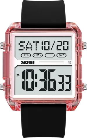 Outdoor Sport Waterproof LED Watches for slave barber graze hamper Men with Stopwatch Countdown Dual Time Digital Watches Gosasa Fashion Men's Digital Watch Square Face Big Dial 