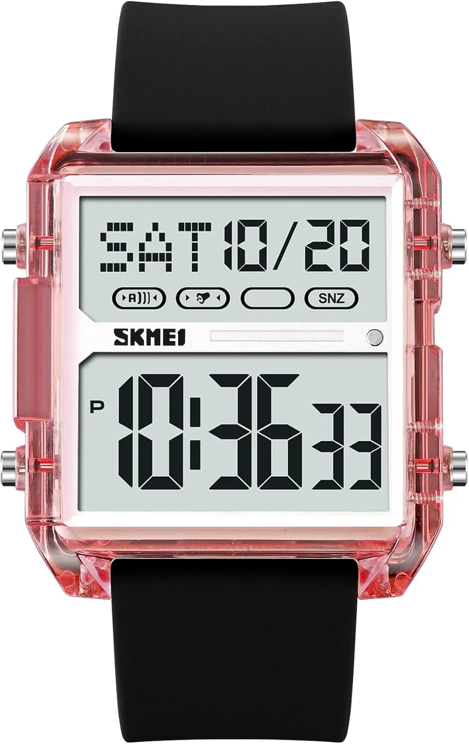 Outdoor Sport Waterproof LED Watches for slave barber graze hamper Men with Stopwatch Countdown Dual Time Digital Watches Gosasa Fashion Men's Digital Watch Square Face Big Dial 