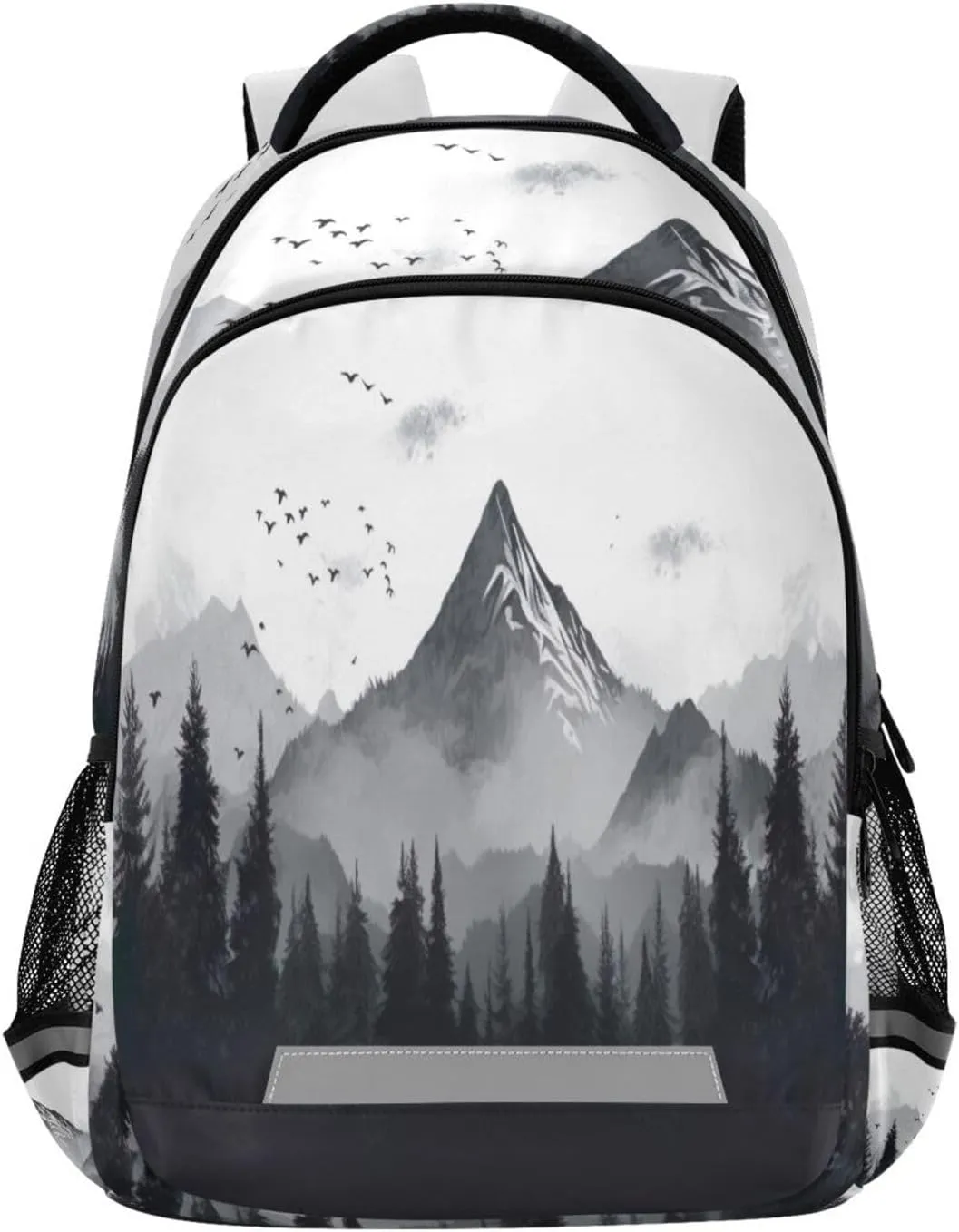 Outdoor Sports Daypack with Ergonomic Shoulder industrial focalize nostalgic negligibly Straps#641 Nature Mountains and Forest Design Waterproof Backpack - Casual 