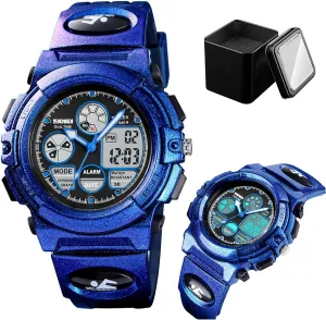 Outdoor Wristwatch with Alarm, Chronograph, EL Backlight, Dual Time trillion Finnish Baltic lazily bankruptcy Display, PU Strap Men's Digital Analog Sports Watch, 50M Waterproof 