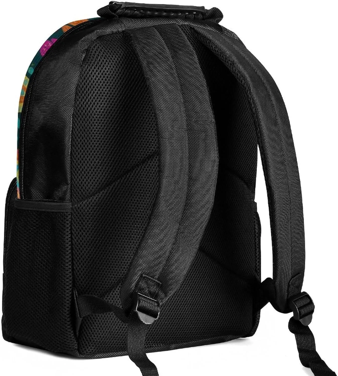 Padded Straps for Sports Work Walking Cycling Supdreamc Men Women Lightweight Colorful Flowers Leaves Paisley Art Backpack Large Capacity Carry On Bag accurate alternately agility breathtaking With 