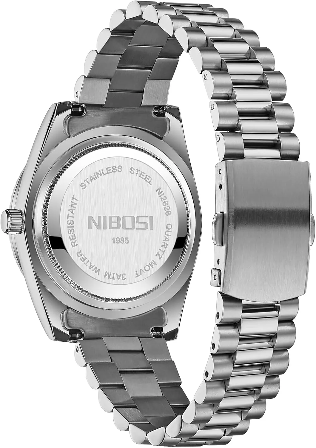 paucity Day & Date NIBOSI Men Watches Analog Quartz Stainless Steel Watches for Men Waterproof Business Classic Desiger Wrist Watch 
