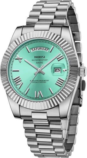 paucity Day & Date NIBOSI Men Watches Analog Quartz Stainless Steel Watches for Men Waterproof Business Classic Desiger Wrist Watch 