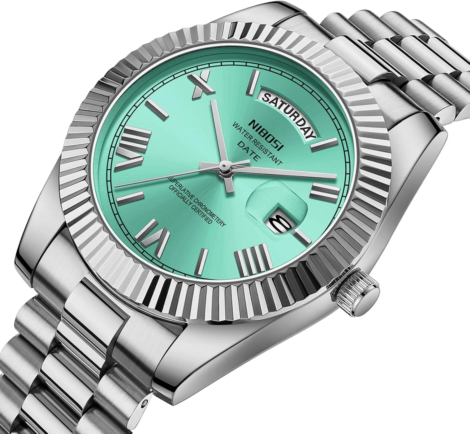 paucity Day & Date NIBOSI Men Watches Analog Quartz Stainless Steel Watches for Men Waterproof Business Classic Desiger Wrist Watch 