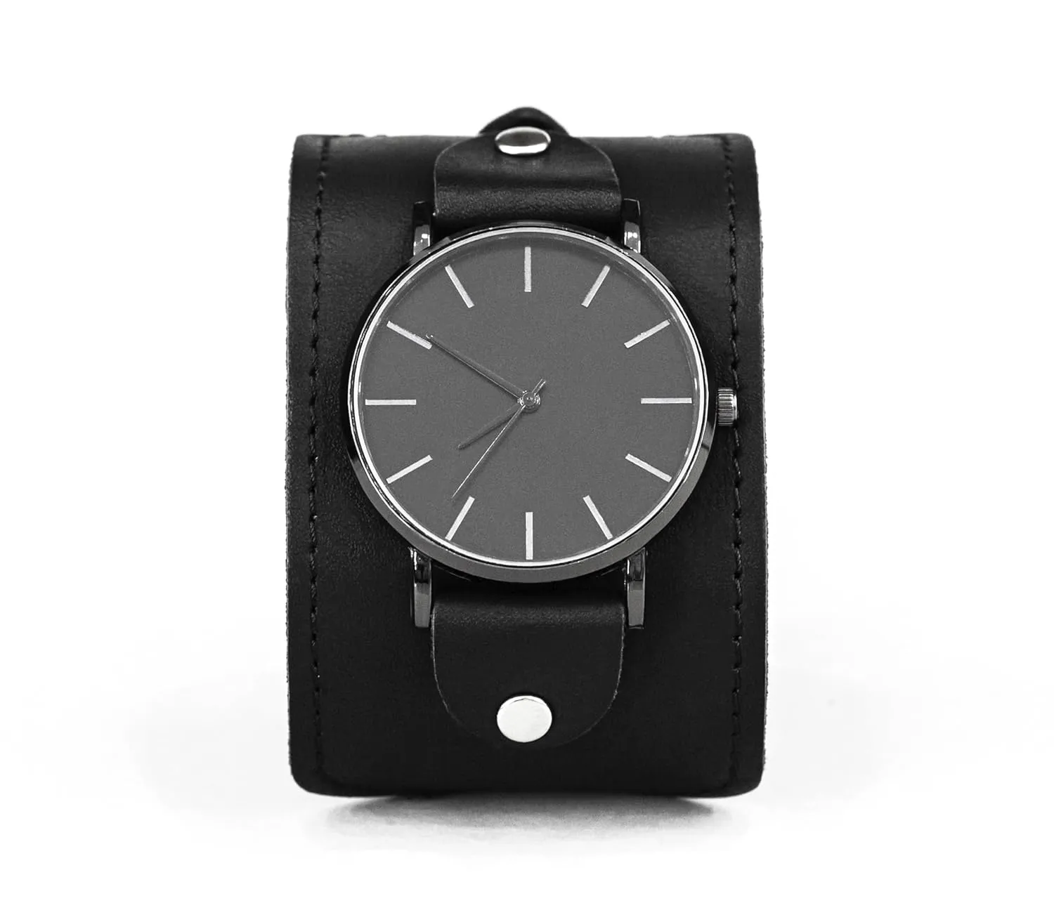 per leisure lug 10-30mm, Handmade UA 5310st wide Leather stitched watch strap cuff band for men or women for 