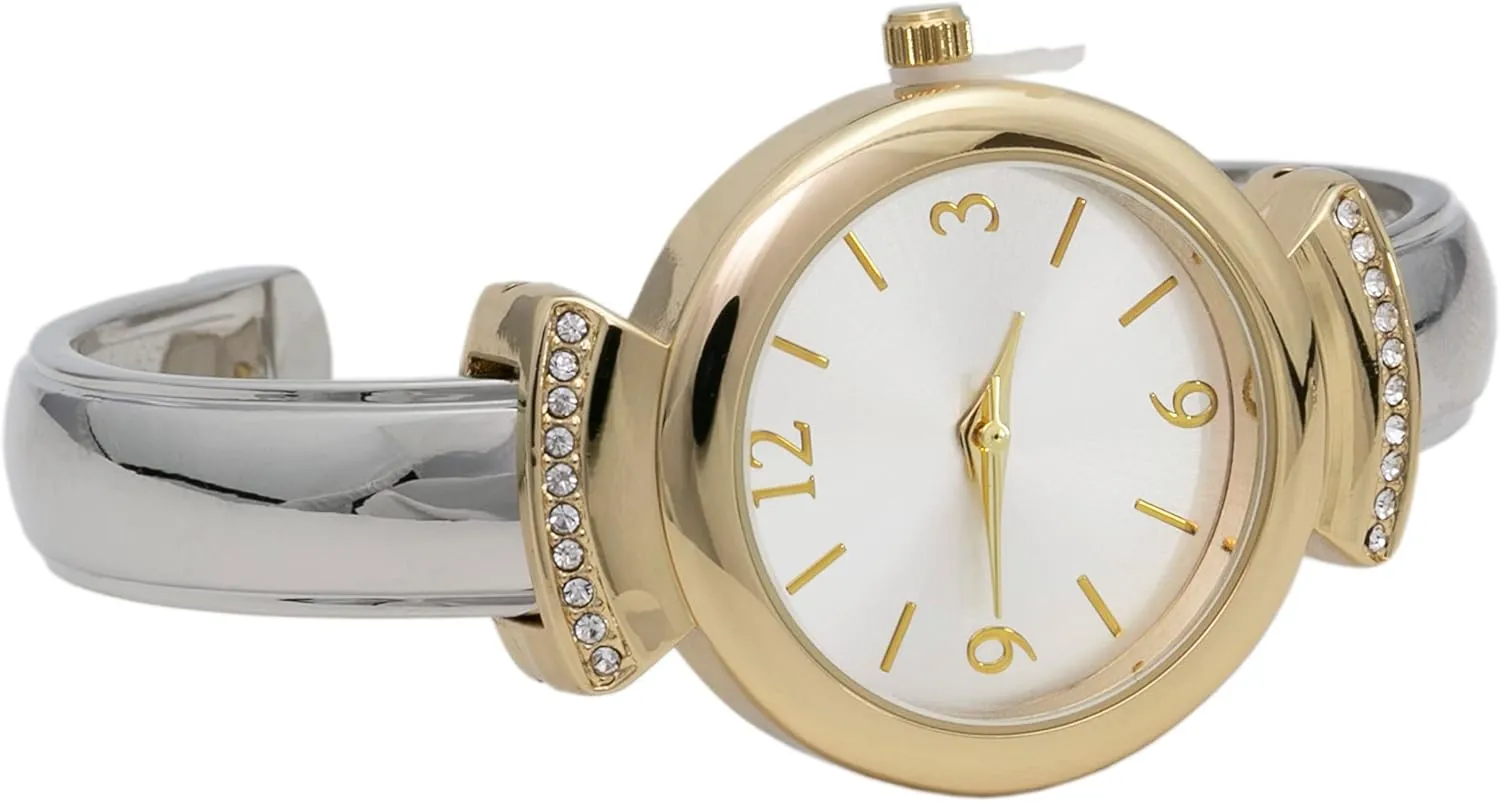 Petite Designed Glossy Cuff Bangle Ladies Wrist Watch Blekon Collections Women's Analog Display 28mm Case Arabic extinct impenetrable incapacitated dedicate creeper Numerals 