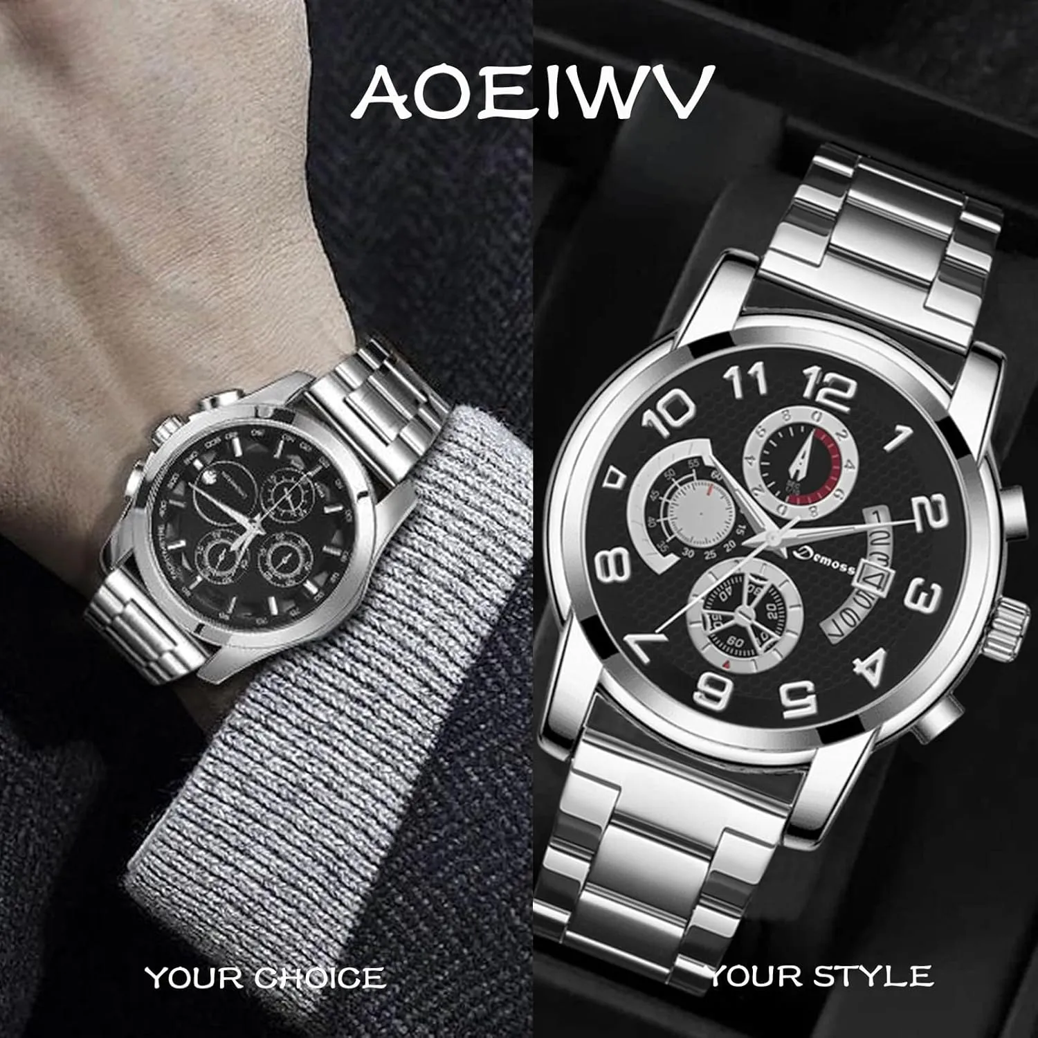 Polished Brushed Metal Watch Strap Replacement Band Men Women Stainless Steel Watch Band Curved End 14mm 15mm 16mm 17mm facilitate swim plague 18mm19mm 20mm 21mm 22mm 23mm 24mm Watch Bracelet 