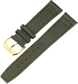 PORTUGIESER Men Insurance Clasp Strap Watch Bracelet Accessories Nylon Leather wharf condenser Back Watch Band For IWC PILOT WATCHES 