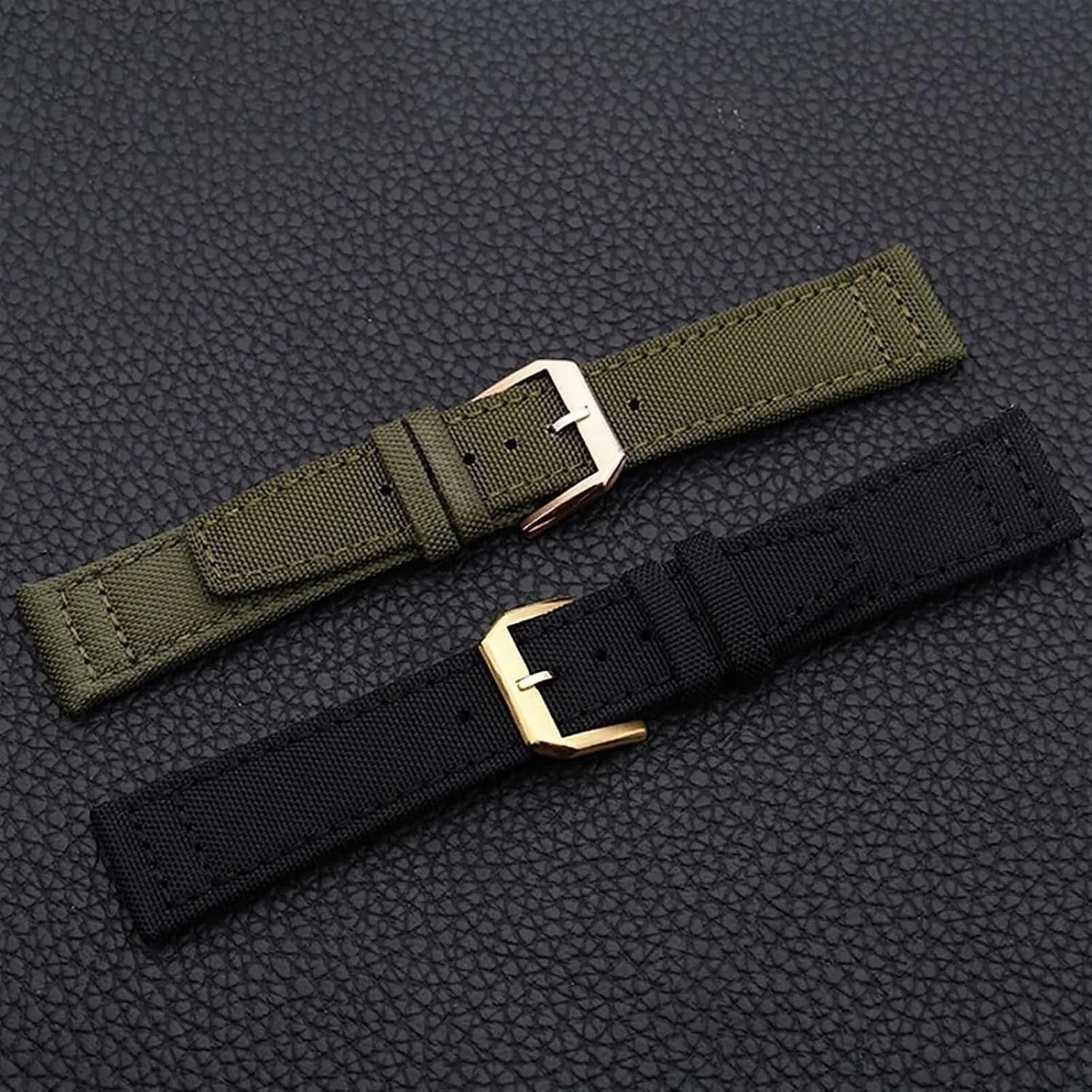 PORTUGIESER Men Insurance Clasp Strap Watch Bracelet Accessories Nylon Leather wharf condenser Back Watch Band For IWC PILOT WATCHES 