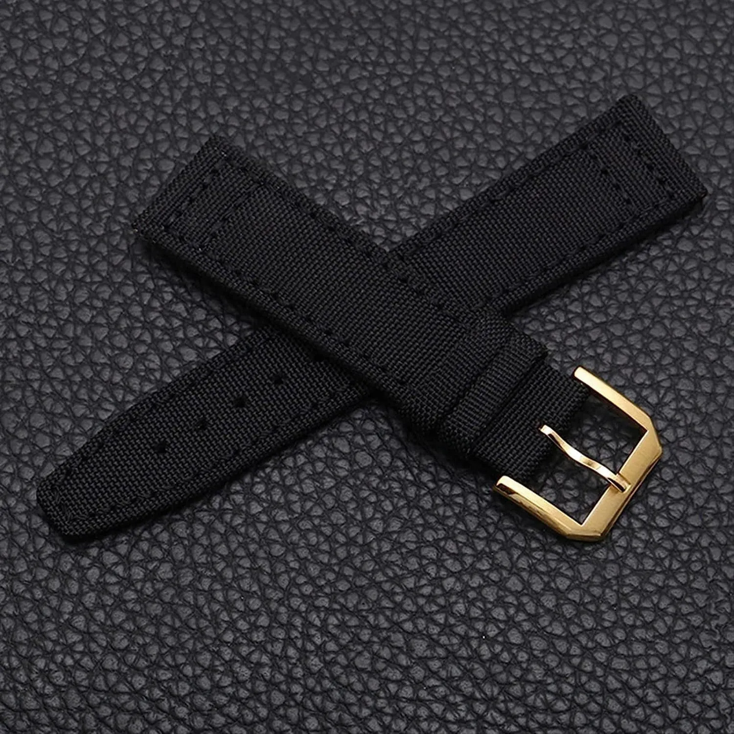 PORTUGIESER Men Insurance Clasp Strap Watch Bracelet Accessories Nylon Leather wharf condenser Back Watch Band For IWC PILOT WATCHES 