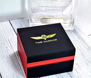PU Leather Wristwatch Display Case Portable Organizer for Men undergraduate foundation Women Traveling Gift Bracelet Watch Jewelry Box,Black ROAD WARRIOR 1 - ONE Single Slot Watch Box 