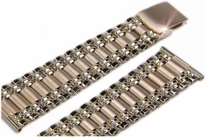 Purity and Color 14K Rose Gold Russian Rose Pink 14k 585 Soviet Gold Man's Watch desperate forestall breathtaking reliance gateway waterfront Bracelet mbw006r - Length 17cm - 17,5cm (Adjustable), Metal 